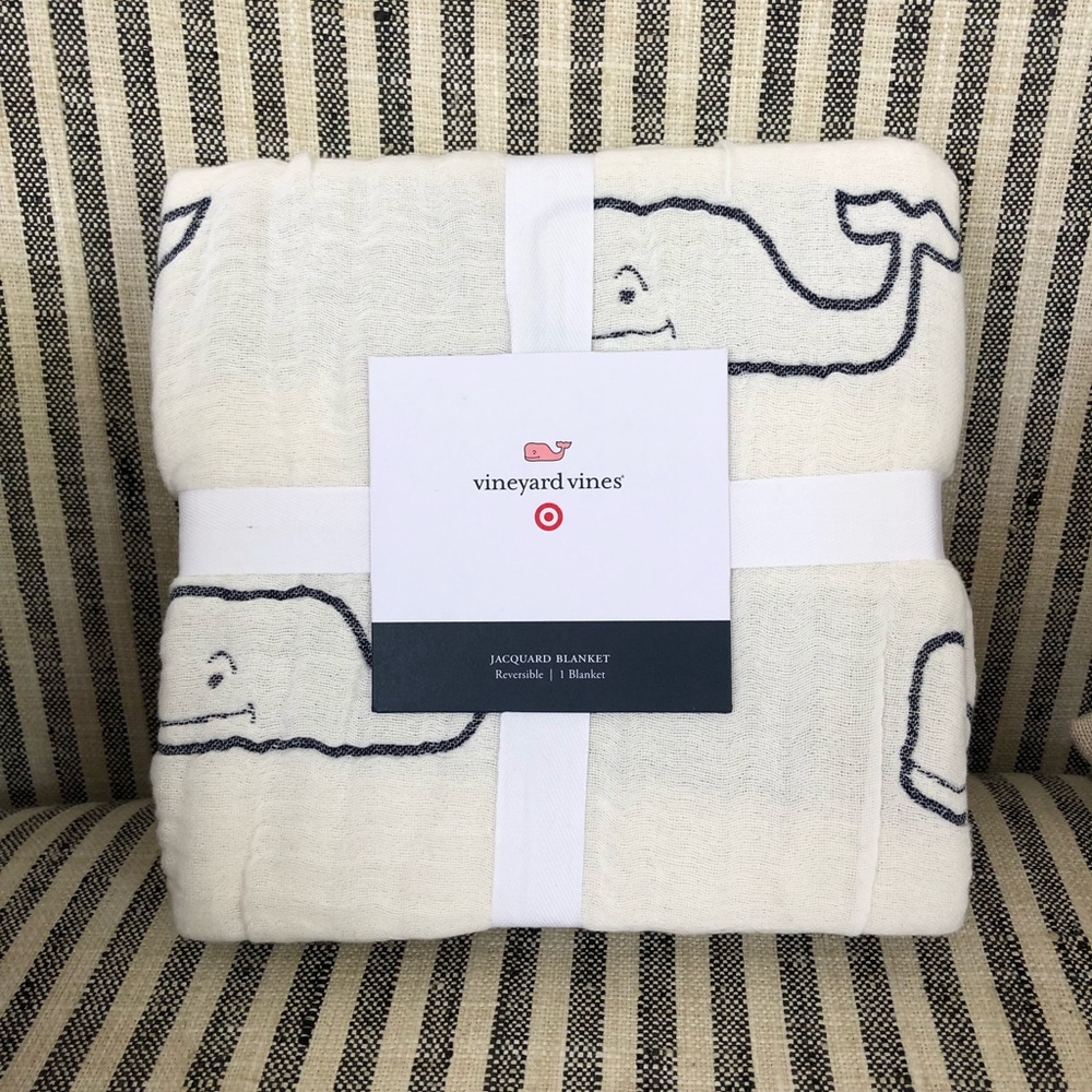 Vineyard vines for Target baby jacquard blanket